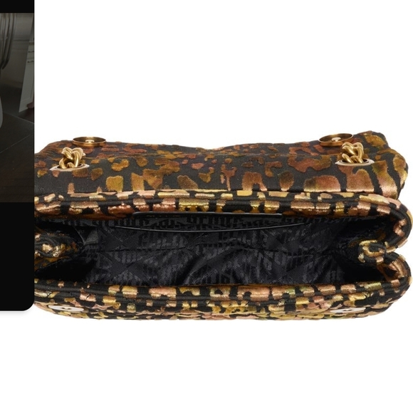 Kurt Geiger NWT Leopard Print Velvet Mini Brixton Crossbody Bag - Picture 7 of 9